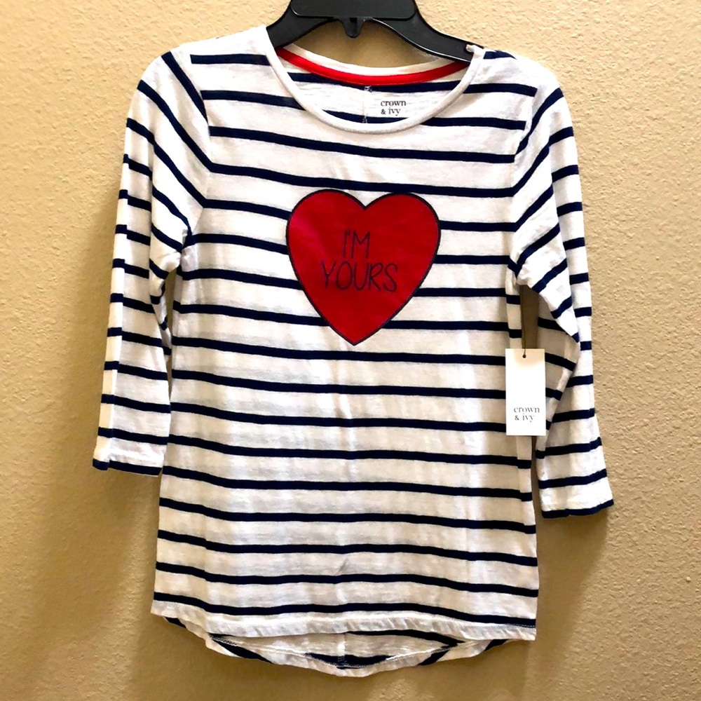 NWT girls large long sleeve shirt